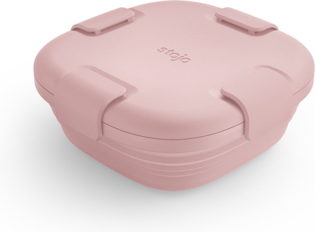 Stojo - Bowl - Vershouddoos / Lunchbox - met Deksel - 700 ml - Opvouwbaar - Herbruikbaar - Carnation