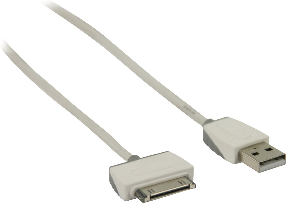 Data en Oplaadkabel Apple Dock 30-Pins - USB A Male 2.00 m Wit