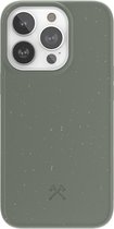 Woodcessories Case - geschikt voor iPhone 14 Pro - gemaakt van bio-materialen - Midnight Green