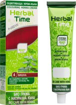 Herbal Time Morello #4 - Natuurlijke Henna Haarverf Zonder Ammoniak, PPD, Peroxide, Waterstofperoxide - 75ml