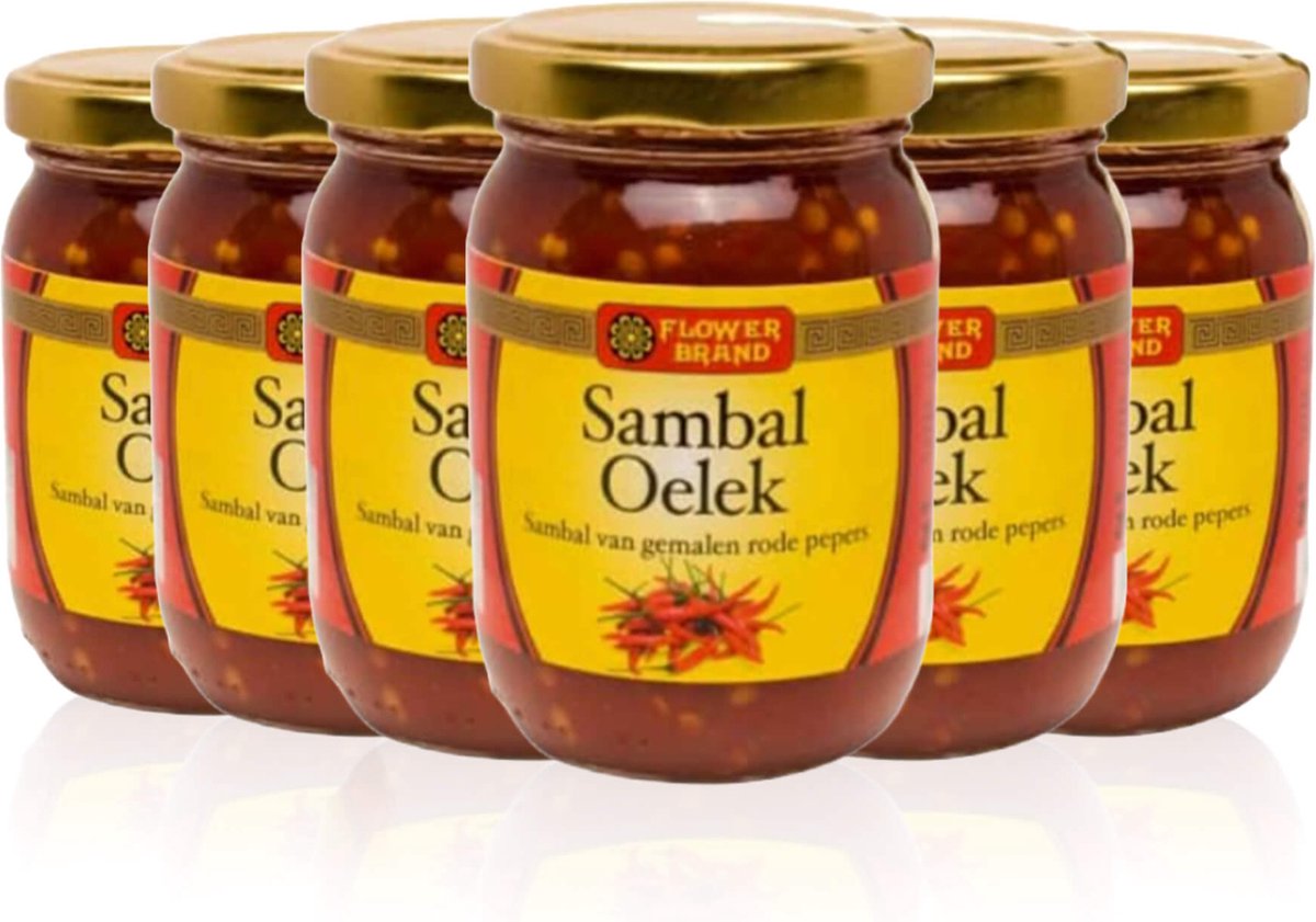 Flowerbrand® | 6 x 200 gr Sambal Oelek