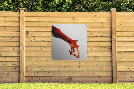 Tuindoek Ketchup fles - 100x100 cm