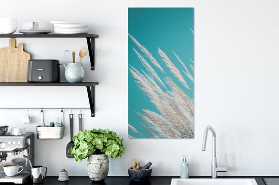 Tableau sur Toile Herbe de Pampa - Végétal - Végétal - 40x80 cm - Décoration murale