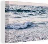 Canvas Schilderij Zee - Strand - Zomer - 40x30 cm - Wanddecoratie