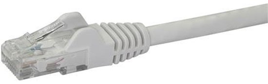 StarTech.com Câble réseau Cat6 UTP sans crochet - 50 cm Blanc - Cordon Ethernet RJ45 anti-accroc - Câble patch