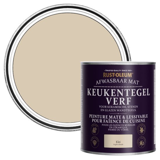 Rust-Oleum Lichtbruine Verf voor keukentegels - Klei 750ml