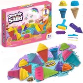 Zand - Zand Speelgoed - Voordeeldoos Sand - 750 Gram - Inclusief Vormpjes en Accessoires - Verschillende Kleuren 6 Zand