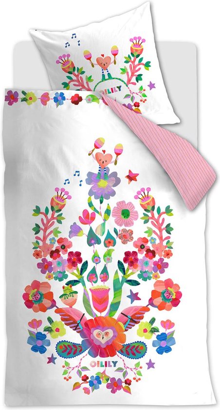 Mixibaby Beddengoed, bedgarnituur, dekbedovertrek, bedrukt, katoen, 135 x 200, 155 x 220, 200 x 200, afmetingen: 200 x 220 cm, design beddengoed: Tina