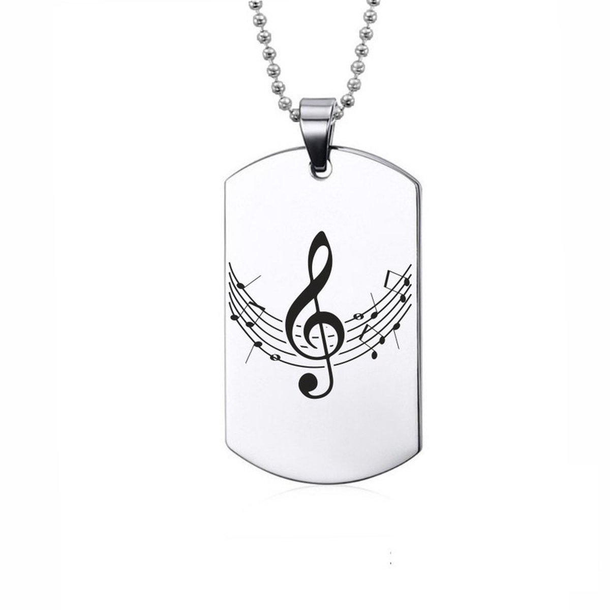 Ketting RVS - Muzieknoten