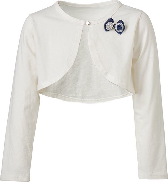 Gebreid vestje crème met glitters