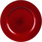 Kaarsenplateau- rood - kaarsenbord - plateau - kerst - per 2 stuks