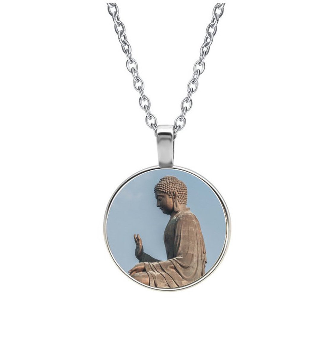 Ketting Glas - Buddha