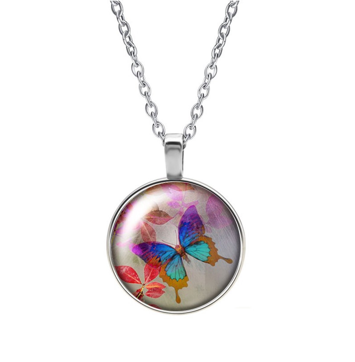 Ketting Glas - Vlinder