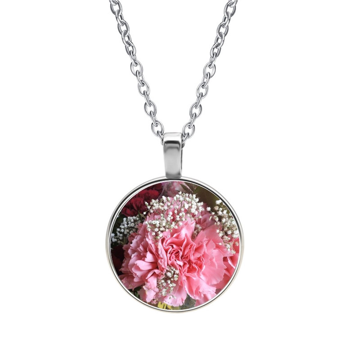 Ketting Glas - Bloemen