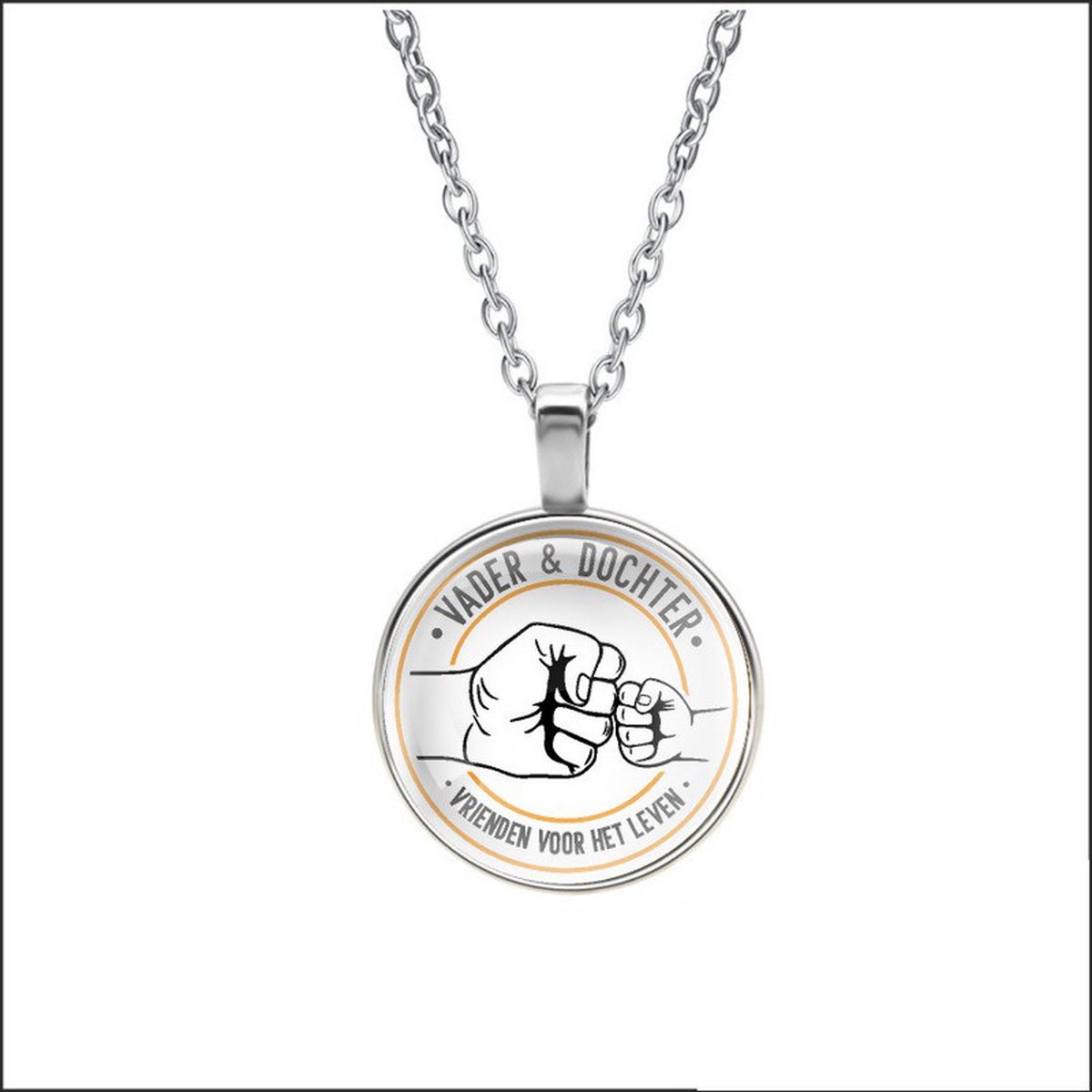 Ketting Glas - Vader & Dochter