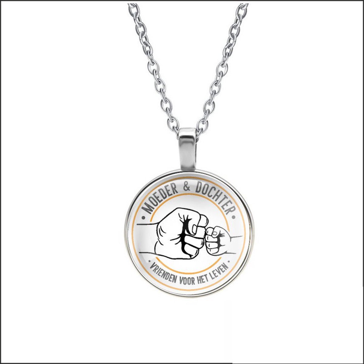 Ketting Glas - Moeder & Dochter