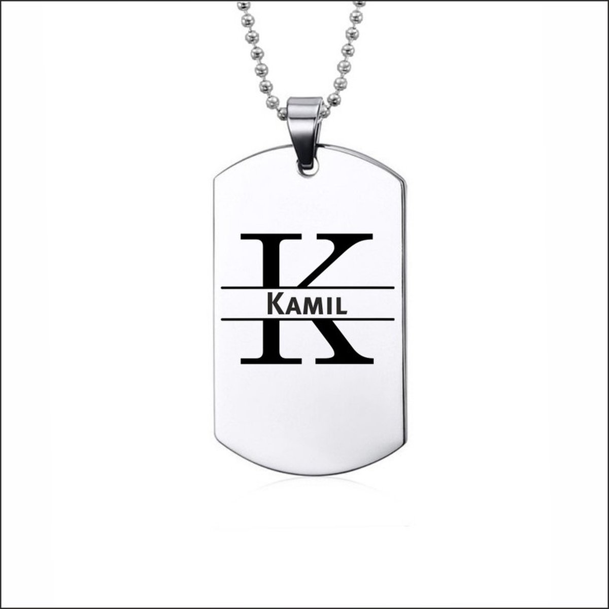 Ketting RVS Met Naam -  Kamil