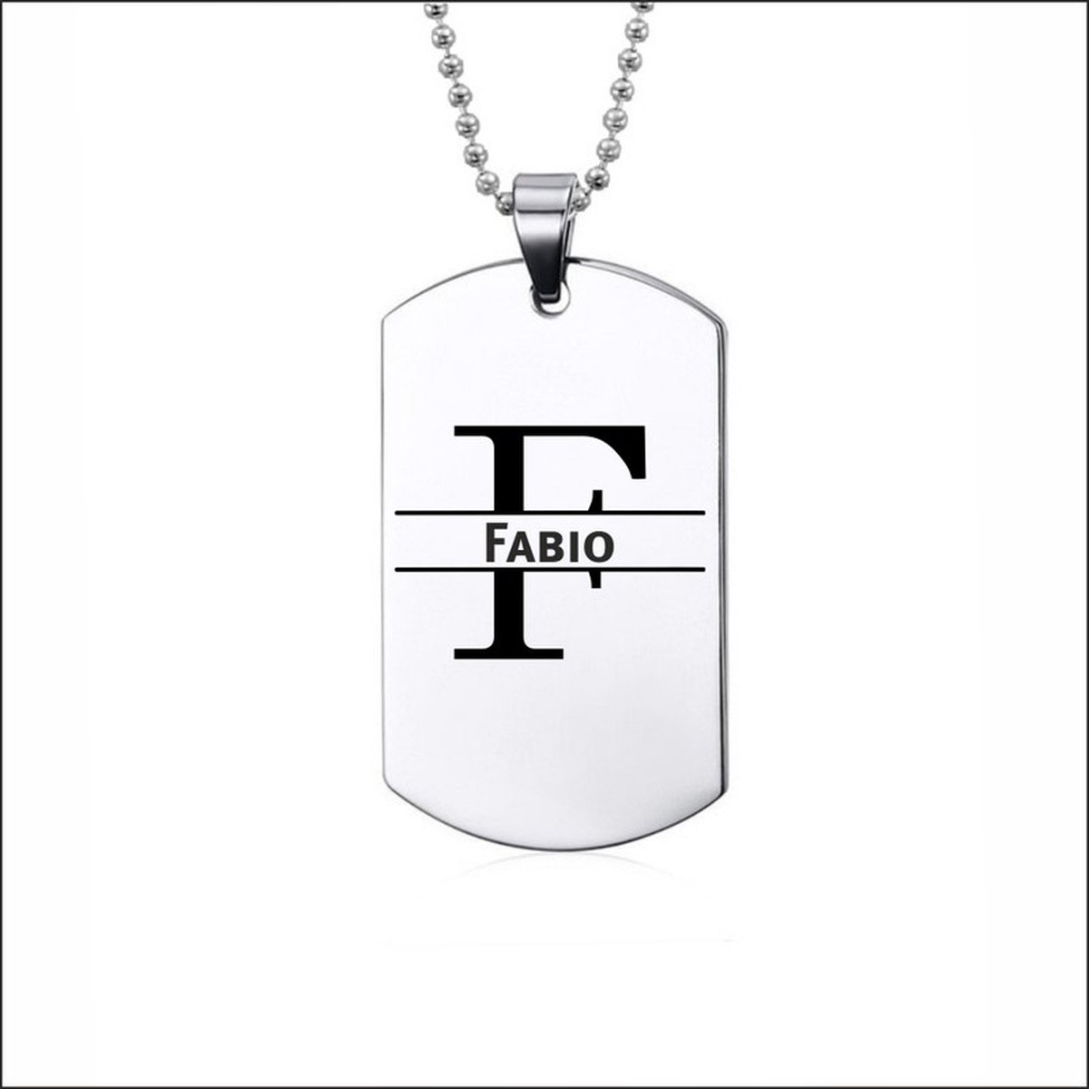 Ketting RVS Met Naam - Fabio