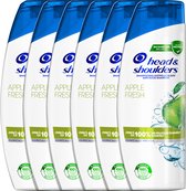 Bol.com Head & Shoulders Apple Fresh - Anti-roos shampoo - Tot 100% Roosvrij - Voordeelverpakking 6 x 285 ml aanbieding