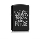 Aansteker Zwart - Failure Does Not Define Your Future