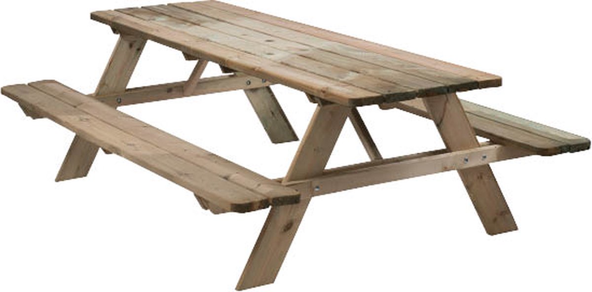 Picknicktafel - Geïmpregneerd Grenen Hout - 6 Persoons - Opklapbare banken