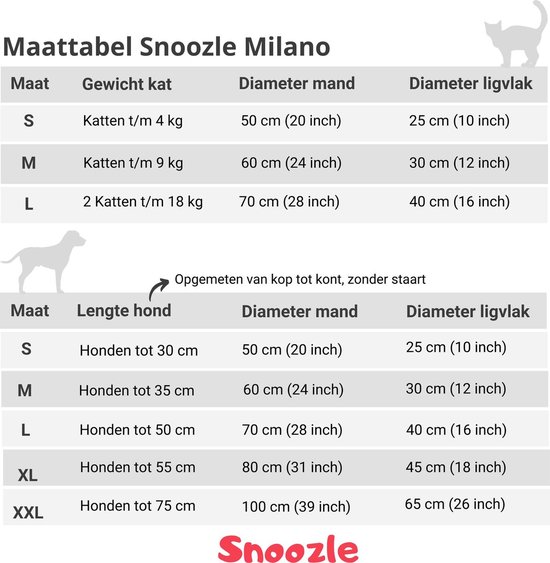 Snoozle Donut Hondenmand - Zacht en Luxe Hondenkussen - Wasbaar - Fluffy - Hondenmanden - 80cm - Creme Bruin - Snoozle
