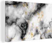 Tableau sur toile 140x90 cm - Décoration murale Agate - Or - Marbre - Pierres précieuses - Décoration murale murale salon - Décoration chambre - Accessoires chambre - Peintures