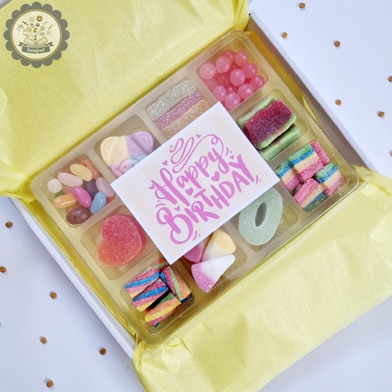 ZoeteGroet Candy Kit Happy Birthday Verjaardag Snoepcadeau