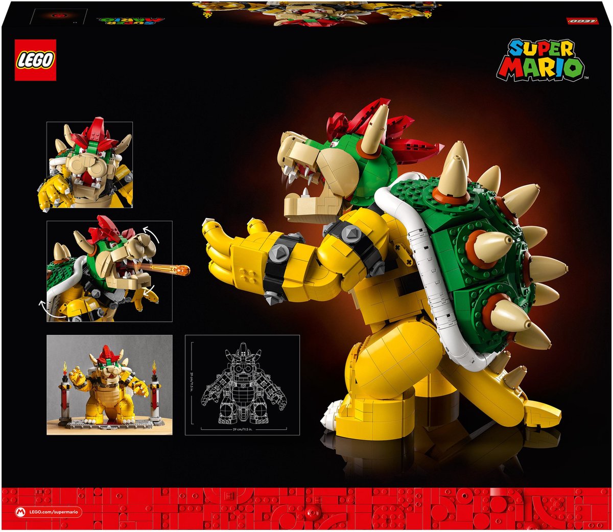 LEGO Super Mario De machtige Bowser, Bouwbaar 3D Model, Verzamelitem & Cadeau Idee - 71411 — afbeelding 5