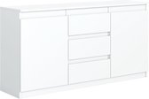 Pro-meubels - Dressoir Detroit - Wit mat - 138cm - Kast