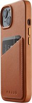 Mujjo - Full Leather Wallet iPhone 14 / 13 - bruin