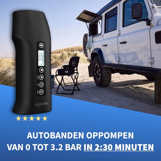 Coolado tPump XL - Wireless 2-Cylinder Mini Compressor | All Tires, Air Tents, Kites and Wing Foils | Electric Tire Pump - Bicycle Tire in 12 Seconds | Powerbank & Protective Storage Bag Coolado tPump XL - Wireless 2-Cylinder Mini Compressor | All Tires, Air Tents, Kites and Wing Foils | Electric Tire Pump - Bicycle Tire in 12 Seconds | Powerbank & Protective Storage Bag