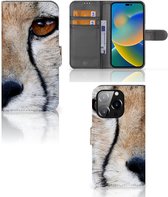 Bookcase iPhone 14 Pro Hoesje Cheetah