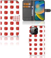 Telefoonhoesje iPhone 14 Pro Max Book Case Paprika Red
