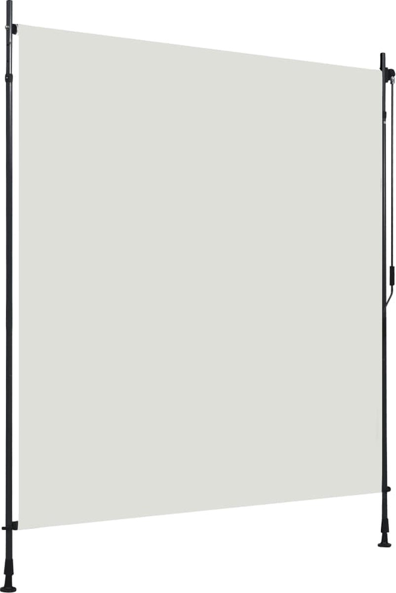 Decoways - Rolgordijn voor buiten 200x270 cm crème