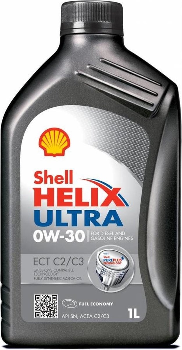 Shell Helix Ultra ECT C2/C3 0w30 motorolie 1 liter
