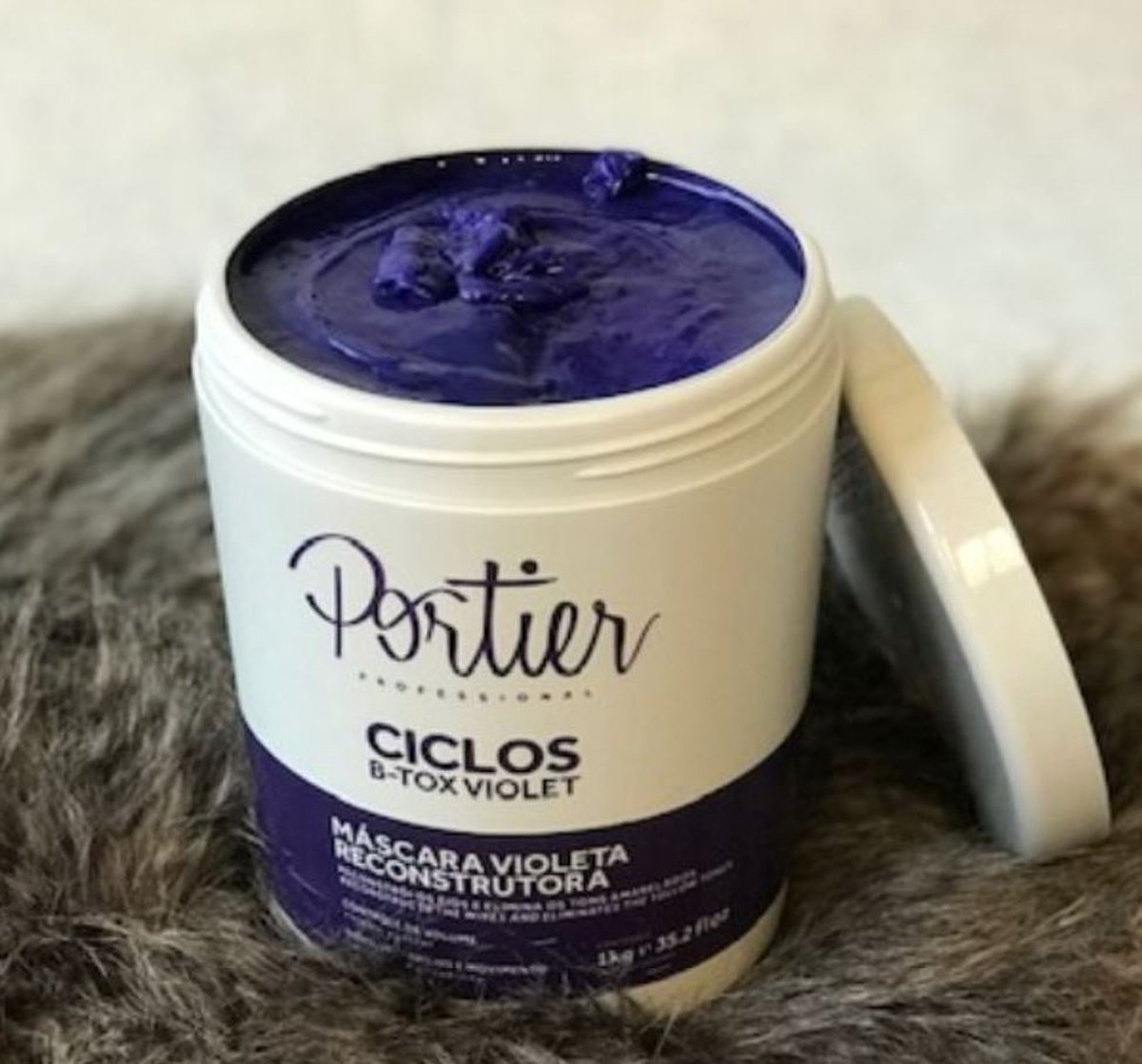 Portier Haarbotox Botox Hair Haar Ciclos violett Volumenreductie Braziliaans Mask 1kg