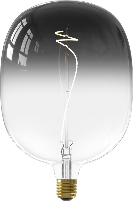 Calex Colors Avesta Gris  - Ampoule LED E27 - Source Lumineuse Filament Dimmable - 5W - Lumière Wit Chaud