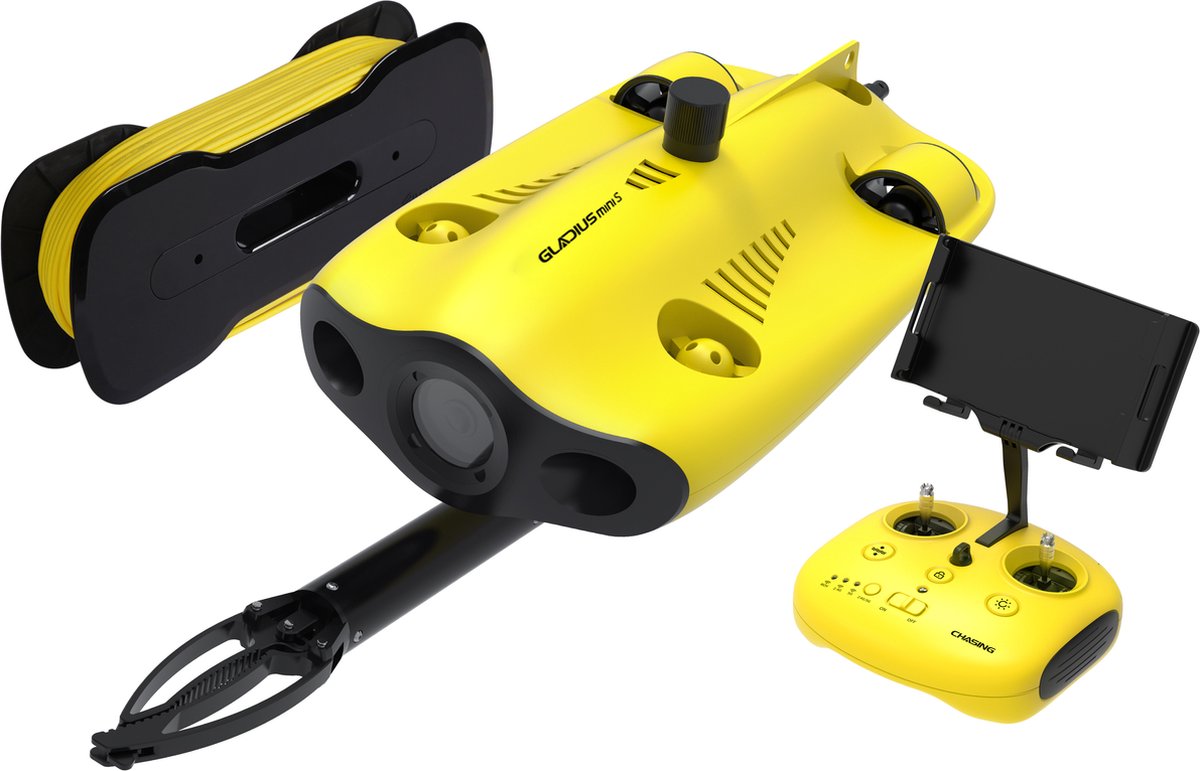 Chasing Gladius Mini Drone S Flash Pack - ROV - Bereik tot 100 m - 4K UHD Camera - Geel