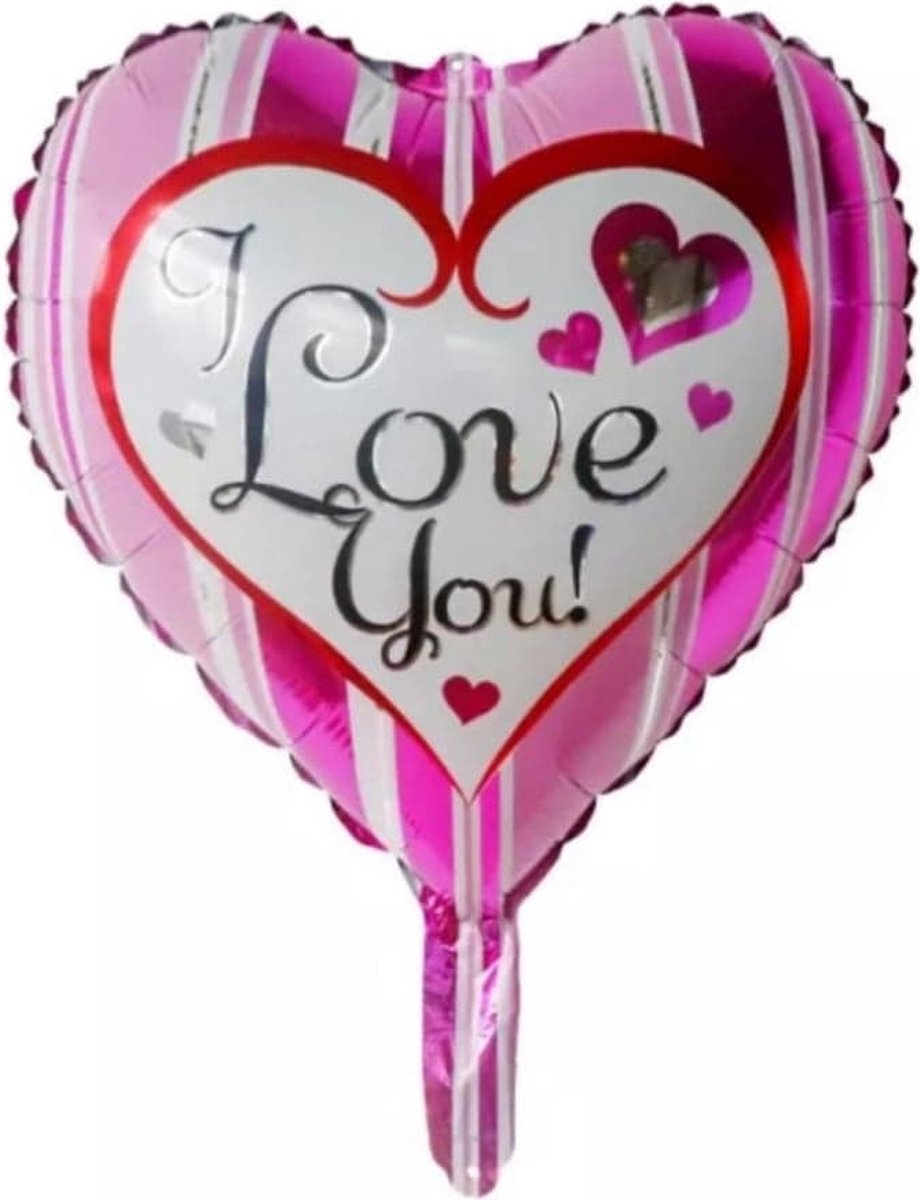 Folieballon i love you hart 45 cm