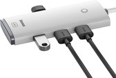 BASEUS Lite Series 4in1 USB-C naar 4xUSB 3.0 Hub Adapter (2m) - Wit