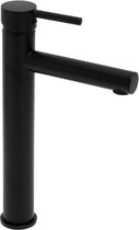 Robinet pour lavabo - noir - hauteur 30,5 cm - avec bec long