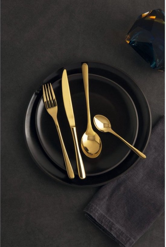 Couverts Sambonet Taste 24 pièces or