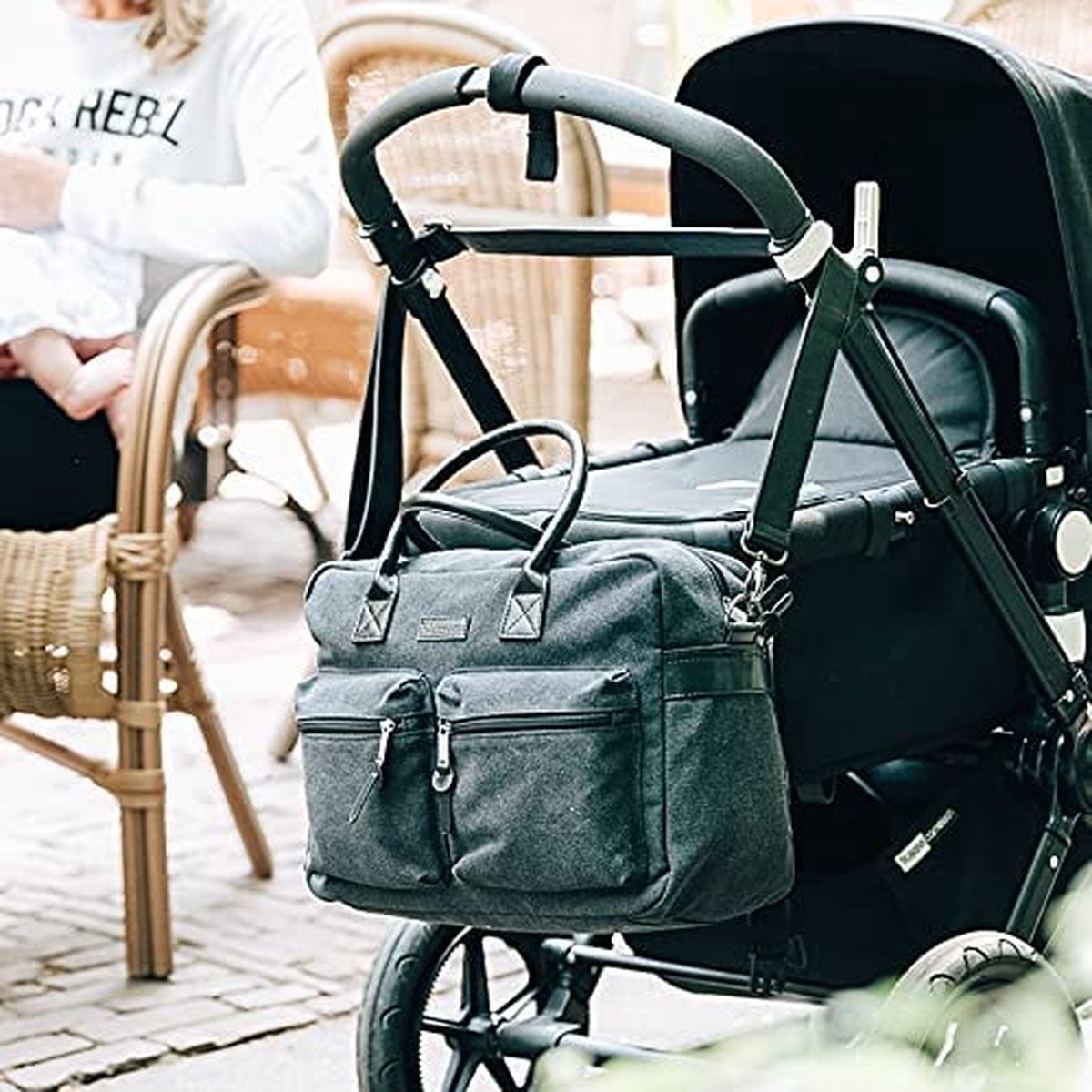 Luxe luiertas - baby tas - luier rugzak - premium kwaliteit - pasgeboren baby – foto 5