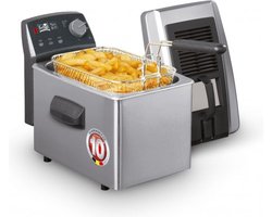 FRITEL Frituurpan - Turbo SF® 4170 - Friteuse met Filterdeksel en Kijkvenster - Olie + Vast Vet - 2-4 personen - 2400W - 3 liter - 10 jaar Garantie
