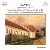 Haydn: Symphonies nos 43 "Mercury", 46 & 47 / Muller-Bruhl, Cologne CO