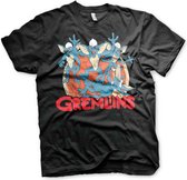 Gremlins Unisex Tshirt -2XL- Group Zwart
