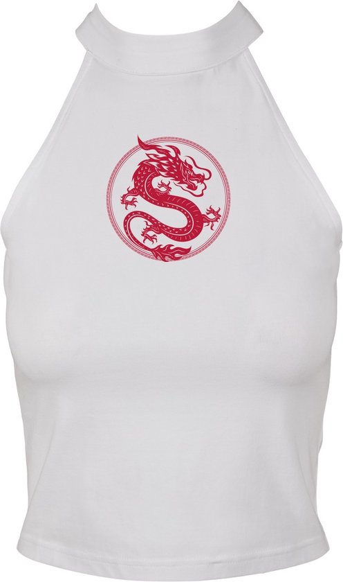 Mister Tee - Dragon Top - 4XL - Wit