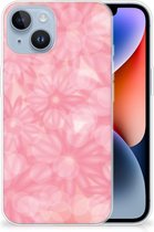 Telefoon Hoesje Geschikt voor iPhone 14 Silicone Back Case Lente Bloemen
