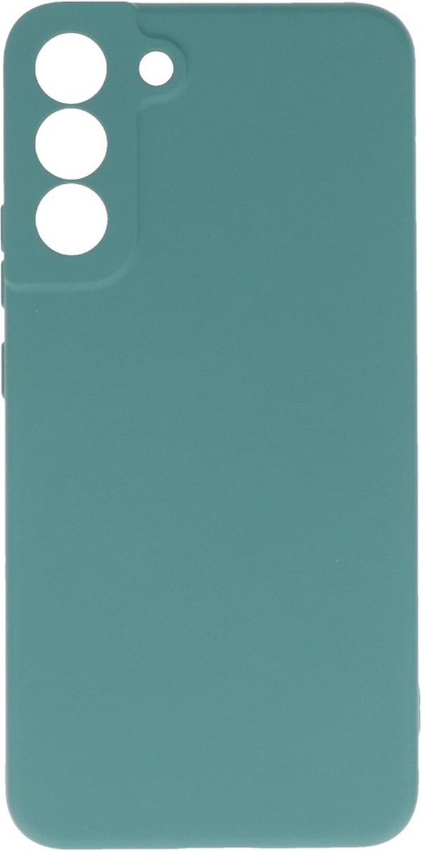 Hoesje 2.0mm Dikke Siliconen Back Cover Kleur Groen geschikt voor Samsung Galaxy S22 Plus